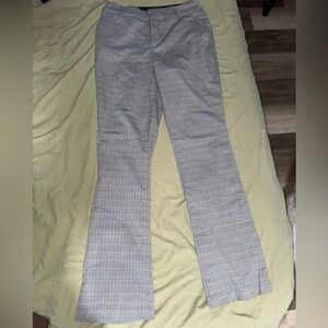 Nine West Charcoal Gray Plaid Dress Pants